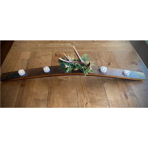 Wine Barrel Center Piece with Women's Bighorn Tote Bag donated by Button You Up