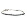Image 3 : 14K WHITE GOLD BRACELET W/ BLACK & WHITE DIAMONDS BY GRAHAM BROTHERS JEWELERS