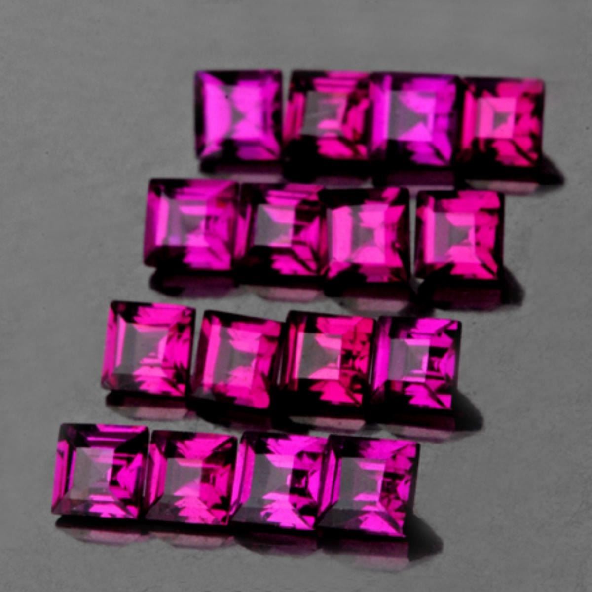 Natural Pink Purple Rhodolite Garnet 12 Pc{Flawless-VVS
