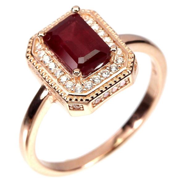 Natural Pigeon Blood Red Ruby Ring