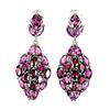 Image 1 : Natural Unheated Rhodolite Garnet Earrings