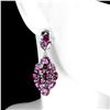 Image 2 : Natural Unheated Rhodolite Garnet Earrings
