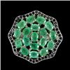 Image 1 : Natural Unheated Emerald Sapphire Ring