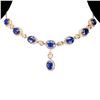 Image 1 : Natural Royal Blue Kyanite 9x7 MM Necklace