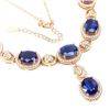 Image 2 : Natural Royal Blue Kyanite 9x7 MM Necklace