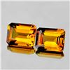 Image 1 : Natural Golden Yellow Citrine Pair(Flawless-VVS}