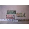 Image 1 : 1954 1 and 2 Dollar Bills + 1979 20 Dollar Bill