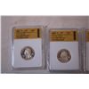 Image 2 : (4)Proof Washington Quarters (2004/2005/2006/2007) (Not Magnetic)
