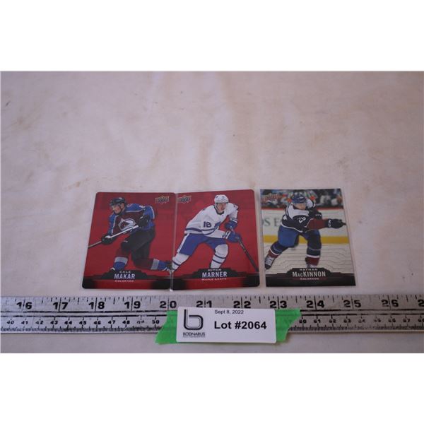 (3) Upper Deck NHL Trading Cards