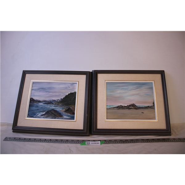 (2) Framed Paintings (15.5x13.5)