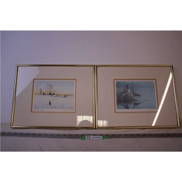 (2) Framed Prints (Don Li-Leger & Conrad Mieschke 14.25x11.5)