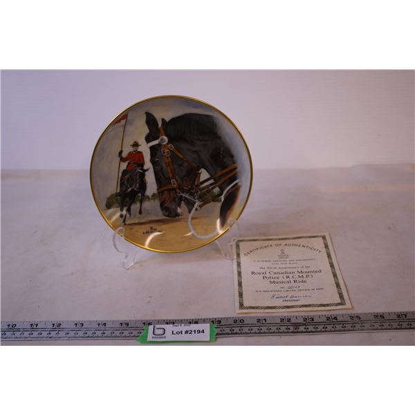 Collectible 100th Anniversary RCMP Musical Ride Plate 2241/6000