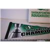 Image 3 : Saskatchewan Roughriders 101st Grey Cup Champions Pennant + Seat Cushion