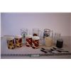 Image 1 : (5) Coffee Cups, (4) Beer Mugs, a Cup + (6) Little Spoons