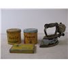 Image 2 : *Vintage Iron and (3) Tobacco tins