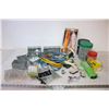 Image 1 : (5) Extension Cords, Assorted Electrical Hardware and Misc