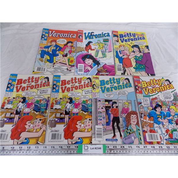 (5) Betty and Veronica and (2) Veronica Comics