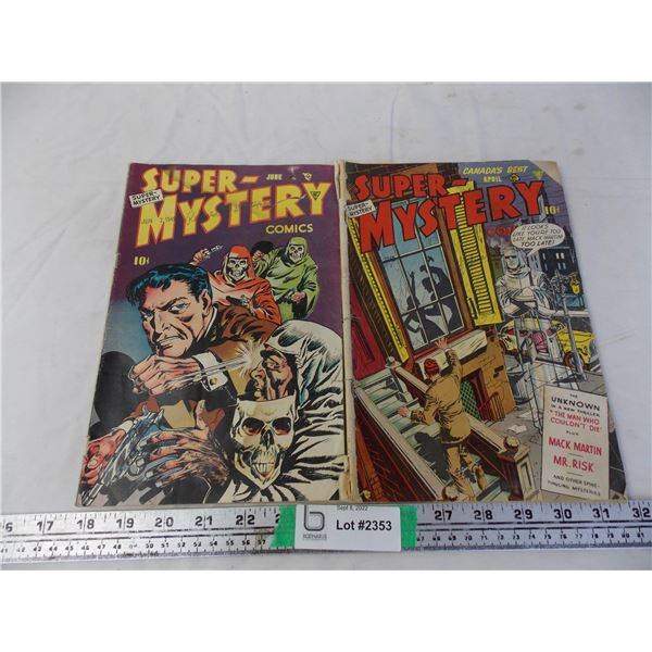 (2) 1940’s Super Mystery Comics