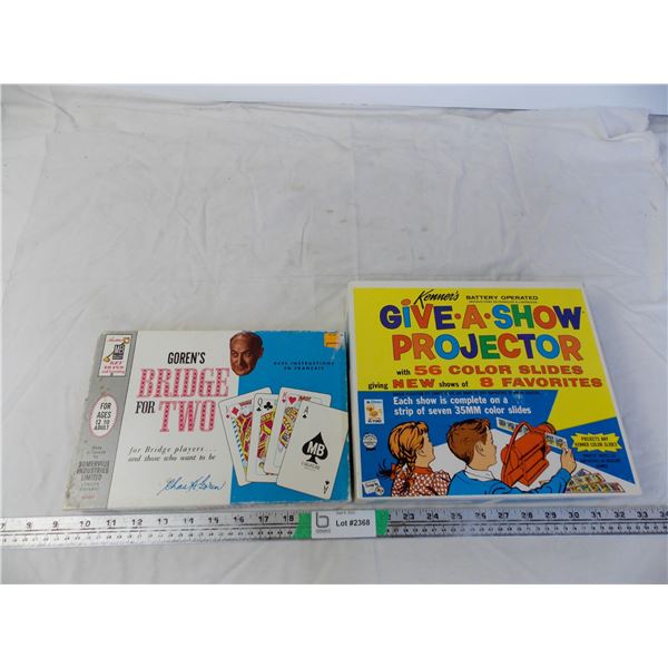 Kenner’s Give-A-Show(working complete w/slides)+ Bridge game