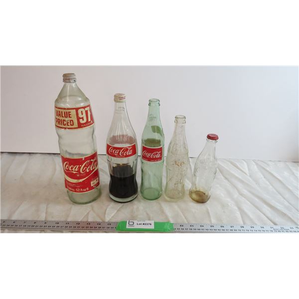 Lot Of Various Sizes and Generations of Coke