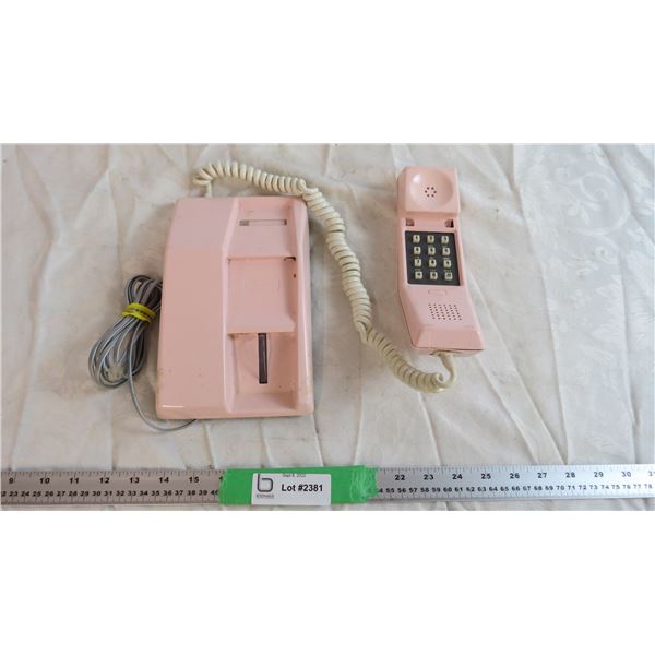 Vintage Pink Dial up Phone