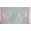 Image 2 : Pair of Vintage Lismore Style Wine Goblet glass