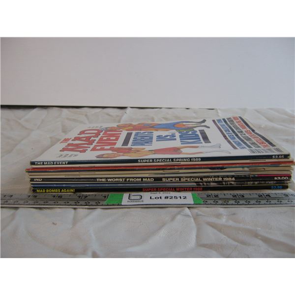 Lot of 8 Mad Magazines