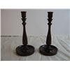 Image 3 : Breakfast Set (NOS) & 2 Wooden Candlestick Holders