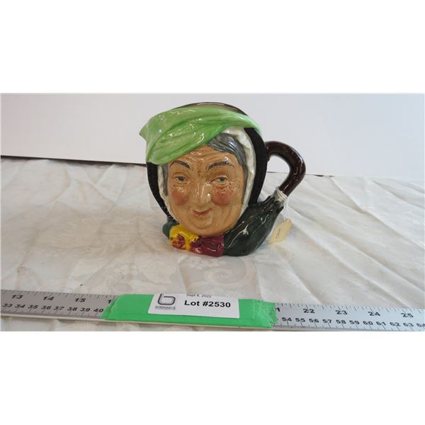 Sairey Gamp Royal Doulton LG Toby Jug D5451 Green Stamp