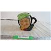 Image 1 : Sairey Gamp Royal Doulton LG Toby Jug D5451 Green Stamp