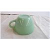 Image 4 : Heavy Restaurant-ware Jadeite Tea Cup and Saucer
