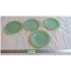 Image 1 : (4) Fire King Jadeite Salad/Dessert plates