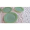 Image 3 : (4) Fire King Jadeite Salad/Dessert plates