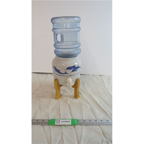 Table top Water Crock on stand