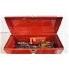 Image 2 : Red Tool Box with Assorted contents