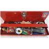 Image 3 : Red Tool Box with Assorted contents