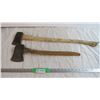 Image 1 : *(2) Wooden Handled axes