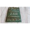 Image 2 : 1965 Saskatoon Bicycle Licence plate