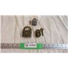 Image 1 : (2) Brass Locks + (1) Lock and 2 keys