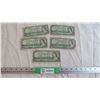 Image 1 : (5) Canada 1 Dollar Bills