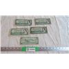 Image 1 : (5) Canada 1 Dollar Bills