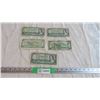 Image 1 : (5) Canada 1 Dollar Bills