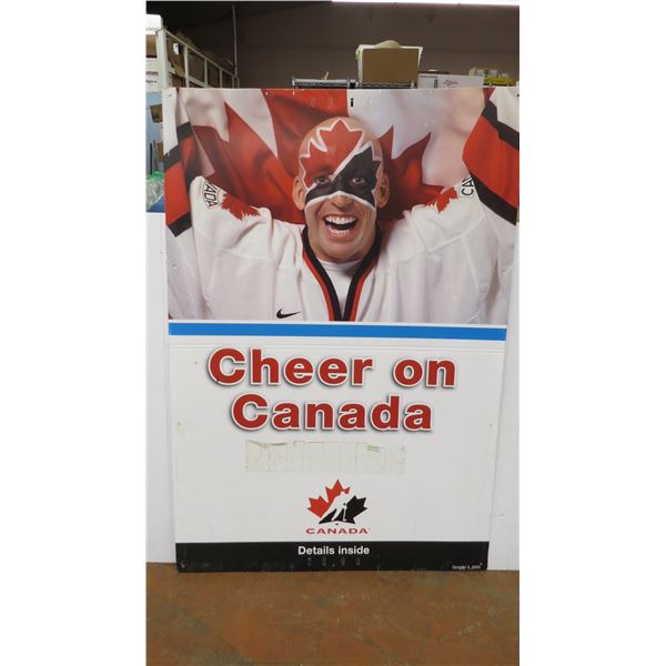 *Cheer On Canada Hockey Poster Board 44X64"