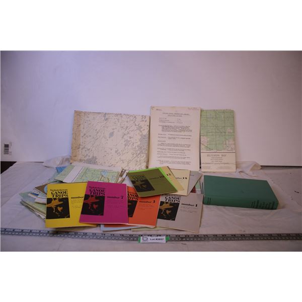 Assorted Maps and Canoe Trip Books