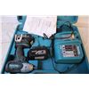 Image 2 : Makita Battery Powered Impact Drill and Battery Charger w/ 2 Batteries