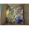 Image 3 : *Box of Assorted Camping and Tenting items, Rope,Stakes,etc..