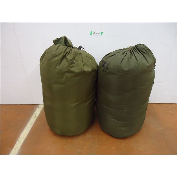 * (2) Heavy Duty Sleeping Bags for Cold Weather