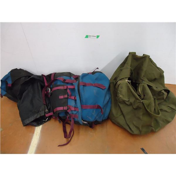 * Hiking Bag with accessories and camping Bag with boots and large shirts