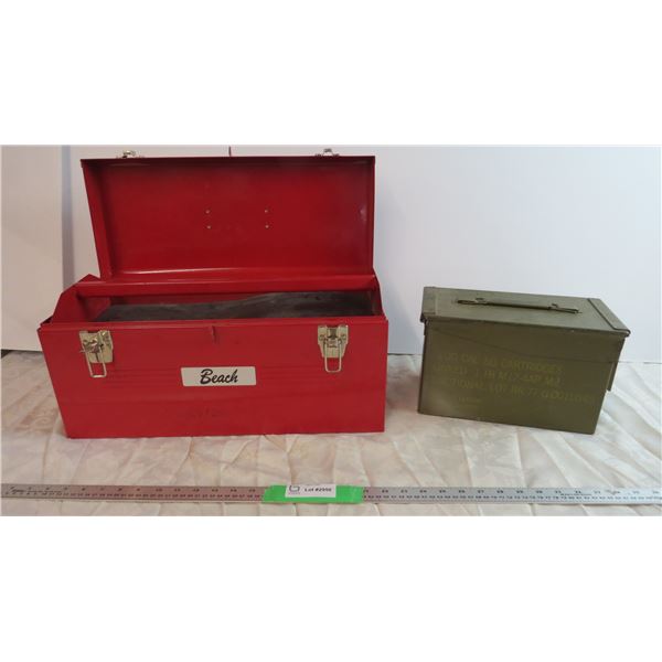 Metal Tool Box + Metal Ammo Box