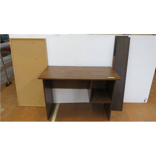 *Desk With corkboard